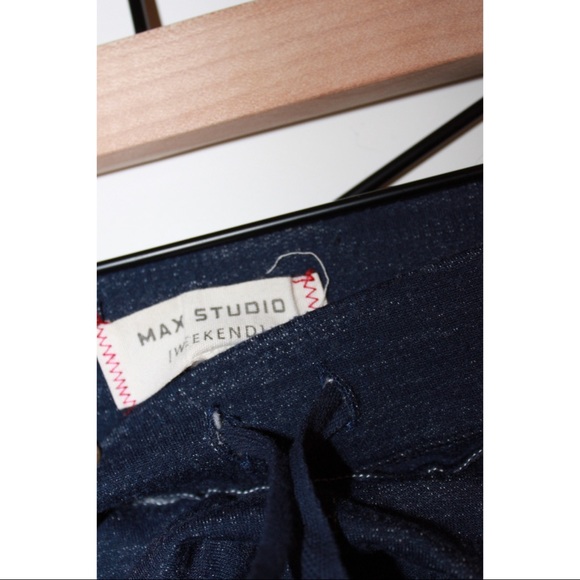 Max Studio Weekend Flared Sweatpants in Blue M - Picture 2 of 4